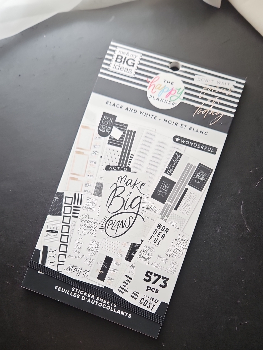 The Happy Planner Black And White Sticker Pack